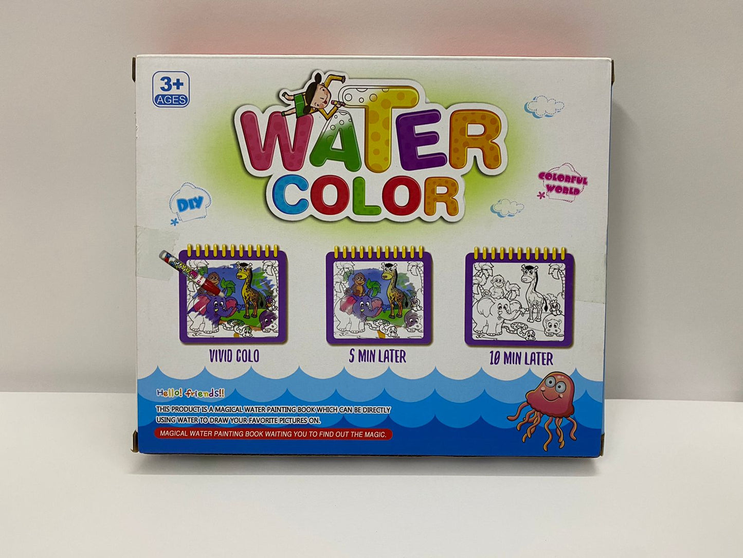 Multi Design Magic Water Color Painting Magic Aqua Drawing Book for Kids ABC & Zoo Edition Birthday Gift for Boys and Girls