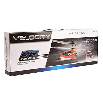 New Velocity Infrared Remote Control Flying Helicopter with Unbreakable Blades Infrared SENSORS Super Alloy Structure Series (Latest)