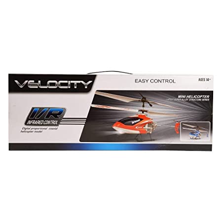 New Velocity Infrared Remote Control Flying Helicopter with Unbreakable Blades Infrared SENSORS Super Alloy Structure Series (Latest)