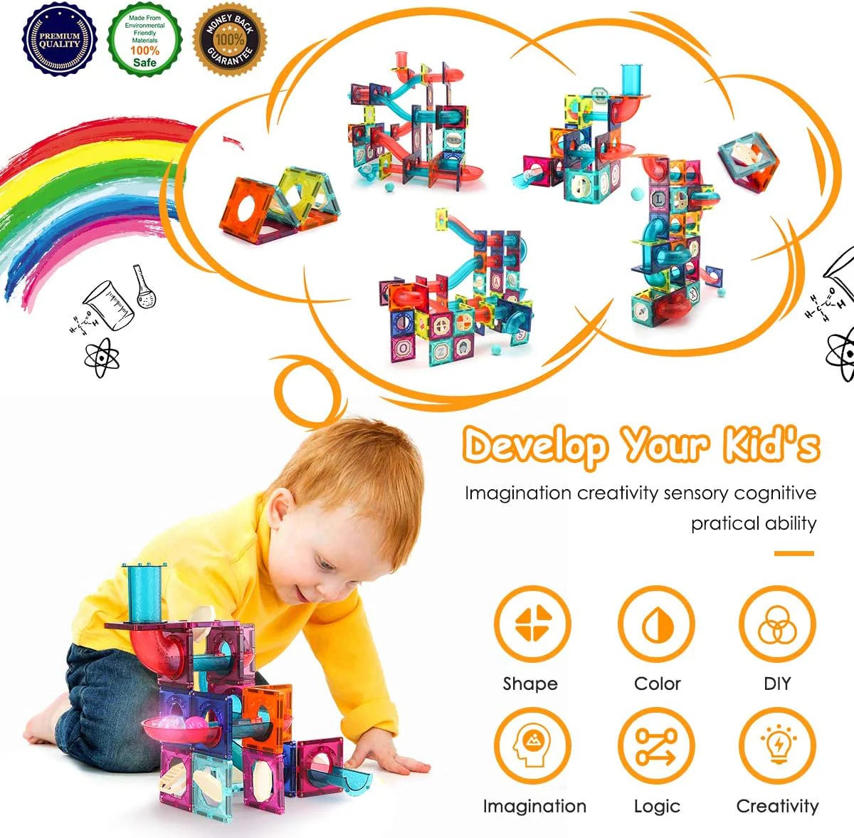 Building Blocks Magnetic Tiles