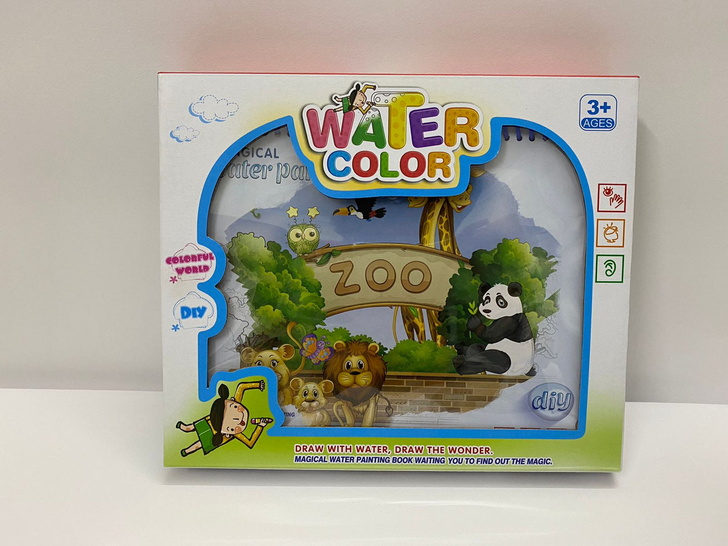 Multi Design Magic Water Color Painting Magic Aqua Drawing Book for Kids ABC & Zoo Edition Birthday Gift for Boys and Girls