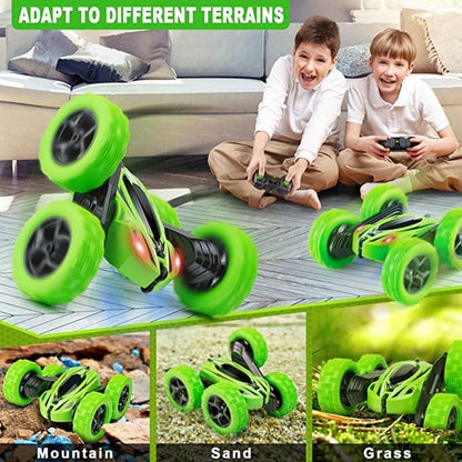 2.4 GHZ RC Stunt Car Toy, 4WD 2.4Ghz Double Sided 360°