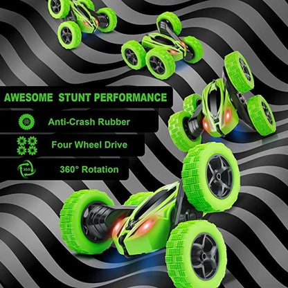 2.4 GHZ RC Stunt Car Toy, 4WD 2.4Ghz Double Sided 360°