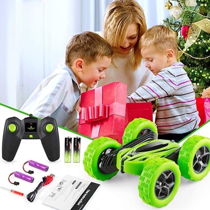 2.4 GHZ RC Stunt Car Toy, 4WD 2.4Ghz Double Sided 360°