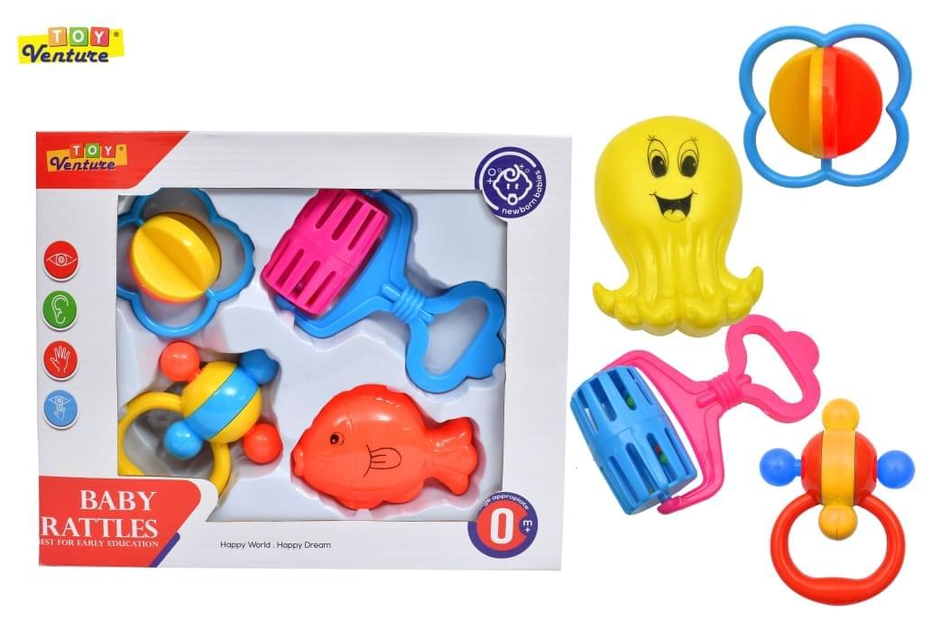 4 PCS RATTLE SET