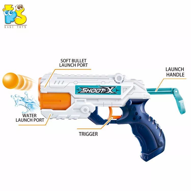 Shoot X - 2 In 1 Dual Functional Soft Balls and Water Shooting Gun