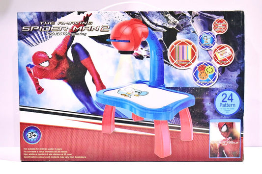 Spider Man Projector Painting & Drawing Table Set - 24 Patterns Toys