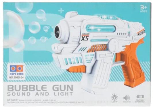 Bubble Sound & Light Toy Gun +3