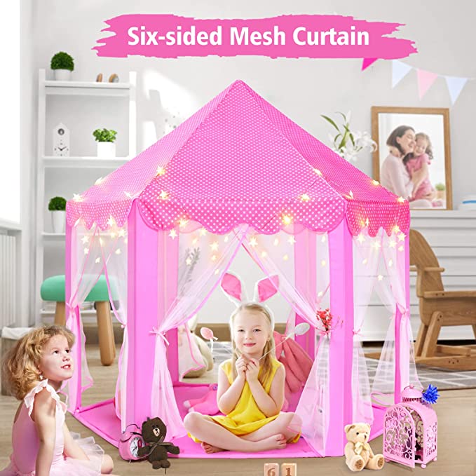 Princess Tent For Kids With Lights