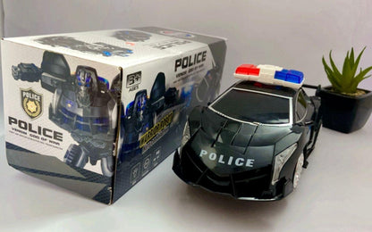 2 In 1 Venom God Of War Transformer Robot Car Police - Black