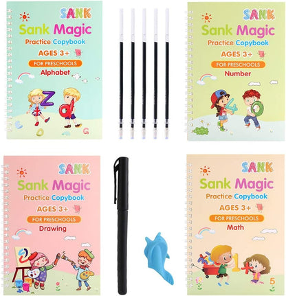 Magic Practice Copybook Set Of 4 ( For Age 3+ )