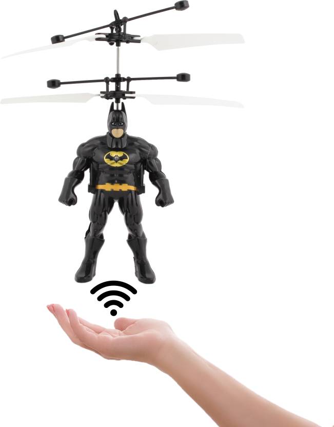 Hand Sensor Flying Helicopter with six super Action Figure Flying Hero with USB Charger (Without Remote Control)