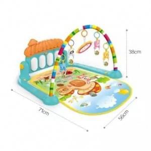 Cute Baby Gym Play Mat, Kick and Play Piano Gym, Musical Activity Center for Infants Toddlers